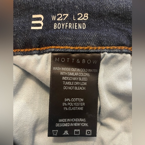 Mott & Bow boyfriend stretch jean size 27 - Picture 10 of 10